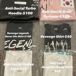 Anti-Social and Revenge clothes